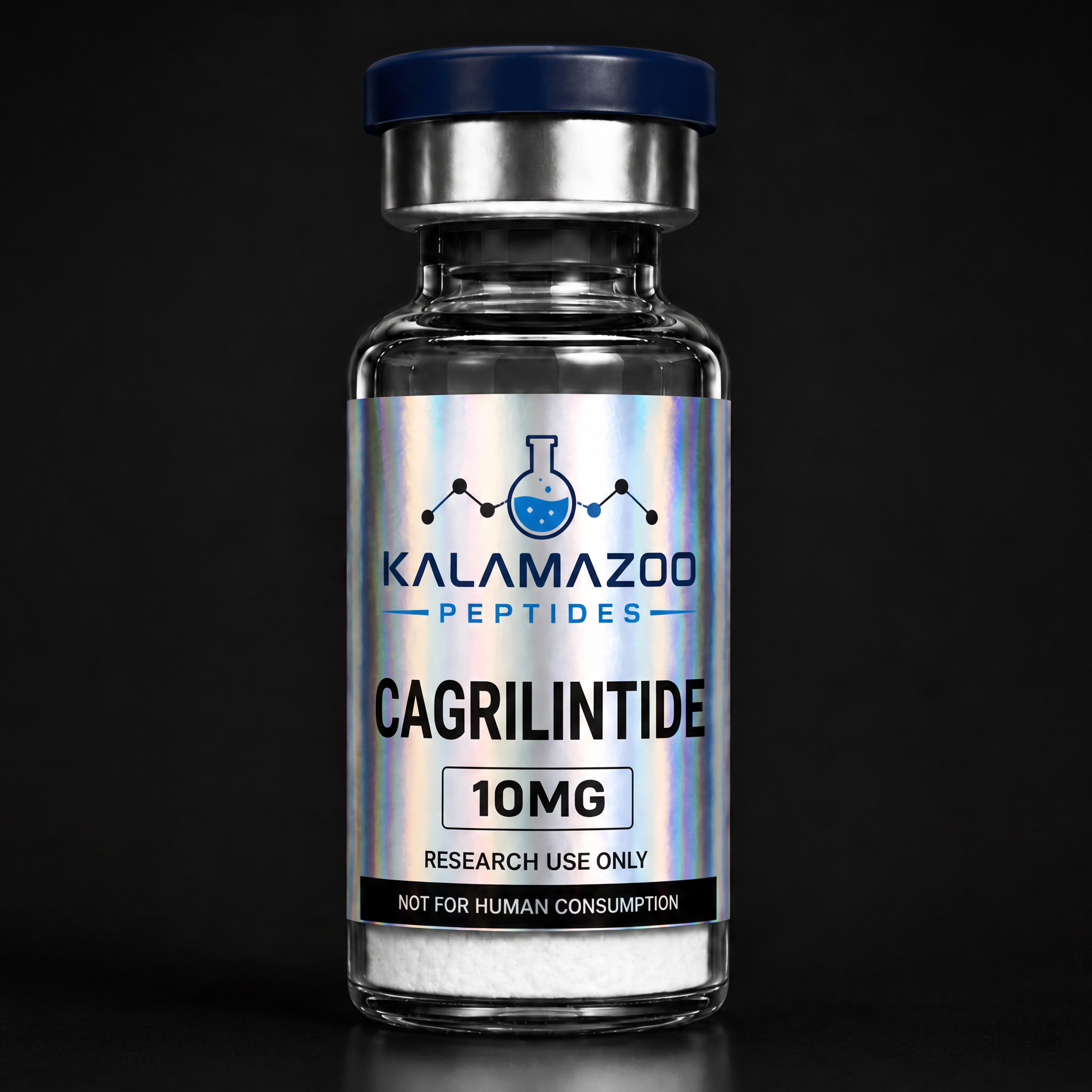Cagrilintide 10mg research peptide vial, amylin analog lab compound