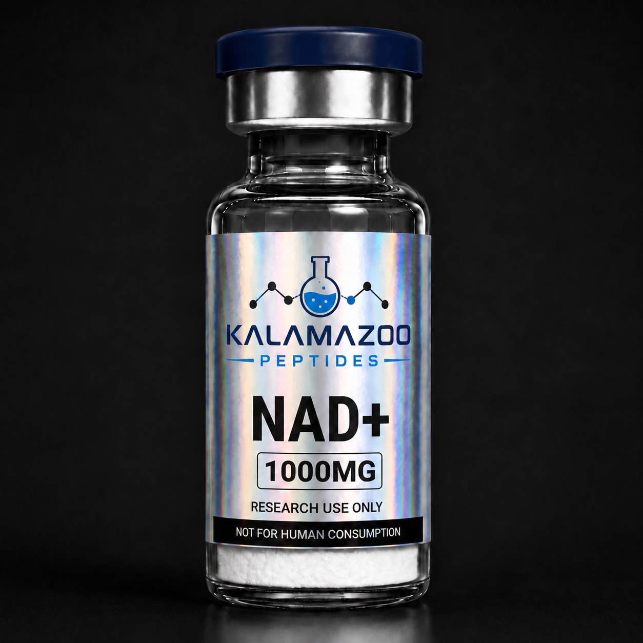 NAD+ 1500mg research compound vial, cellular energy study coenzyme